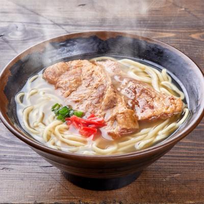 ふるさと納税 与那原町 宮良そば もちもち生麺の本ソーキそば 6食セット(特製スープ付き)