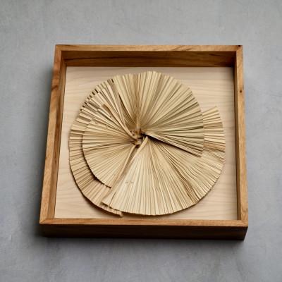 ふるさと納税 伊平屋村 クバの額装KUBANOHOSHI(白木目)Lサイズ |  | 02