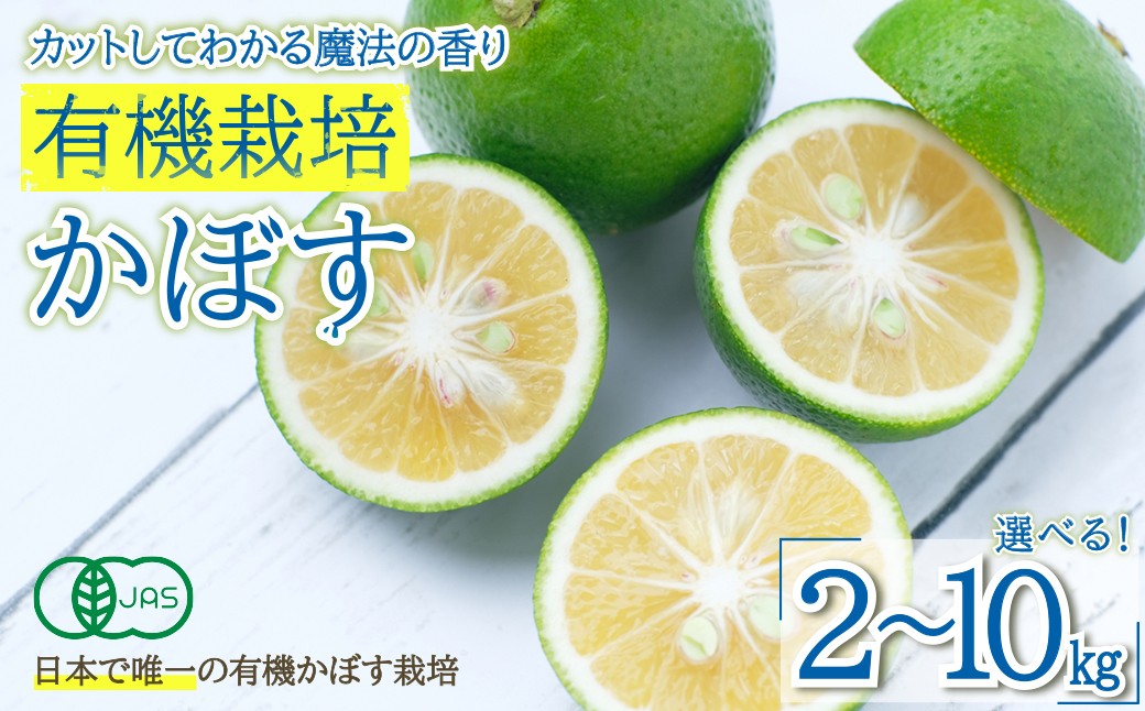 
                  【選べる容量】カットしてわかる魔法の香り「有機栽培かぼす」 2kg・4kg・10kg 箱入り K1-3oya
                