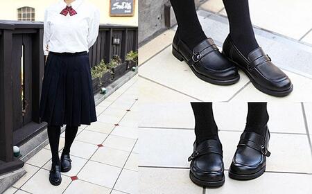【職人手作り】靴ずれから解放 やわらかベルトローファー 学生靴 通学 通勤 冠婚葬祭  A0663（ダークブラウン）