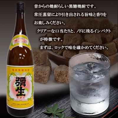 ふるさと納税 奄美市 奄美でしか造れない黒糖焼酎 弥生 25度 1800ml×1本 |  | 01