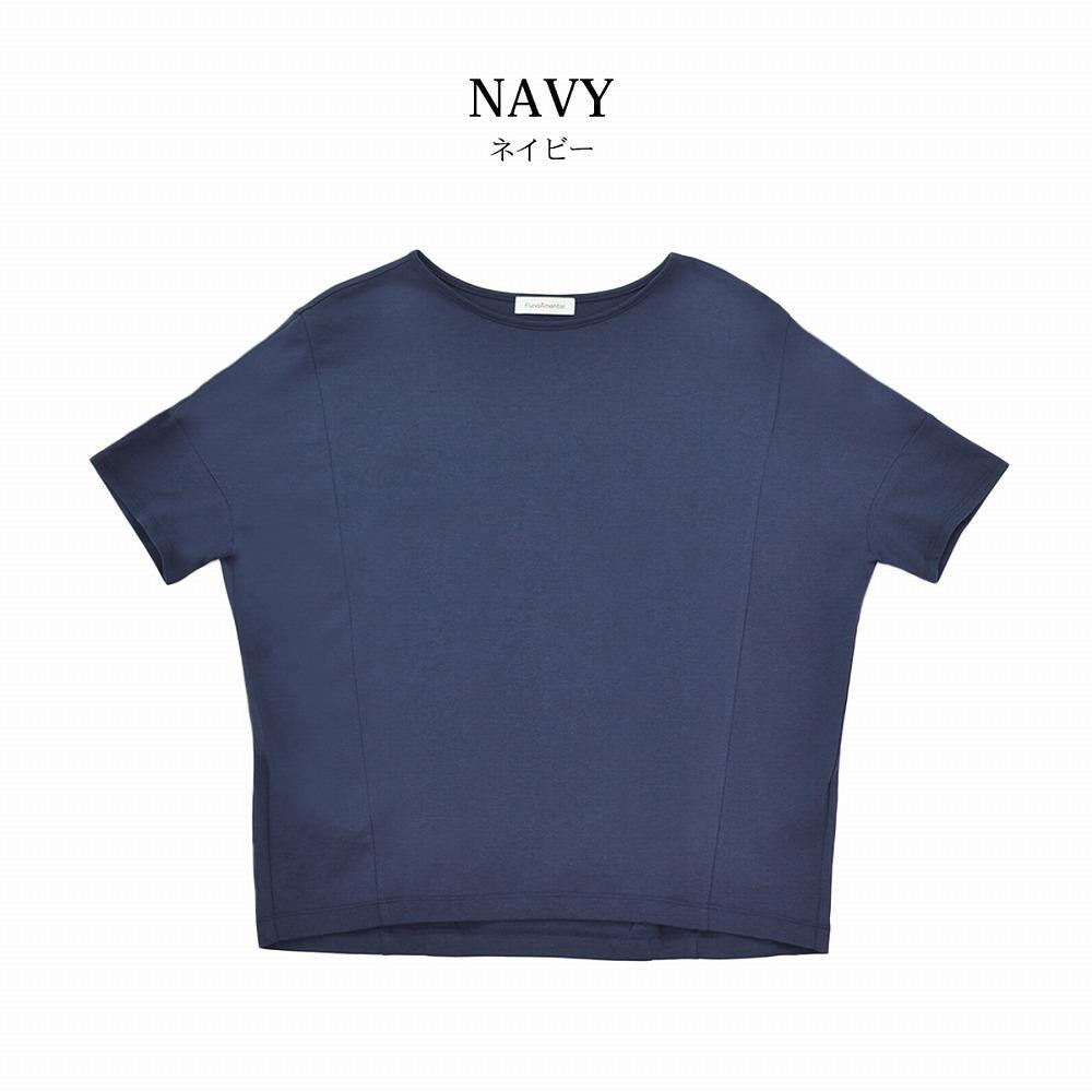 
                  【ネイビー】レディース綿・モダール半袖デザインＴシャツ（FL23SS-0011W）【サイズ選択可】
                