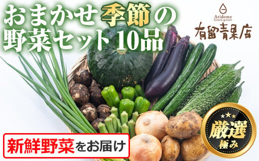 
【0123608a】自慢の農家×老舗青果店の新鮮でおいしい野菜・おまかせ便(10品) 野菜 セット 詰め合わせ 詰合せ 旬 お野菜【有留青果】
