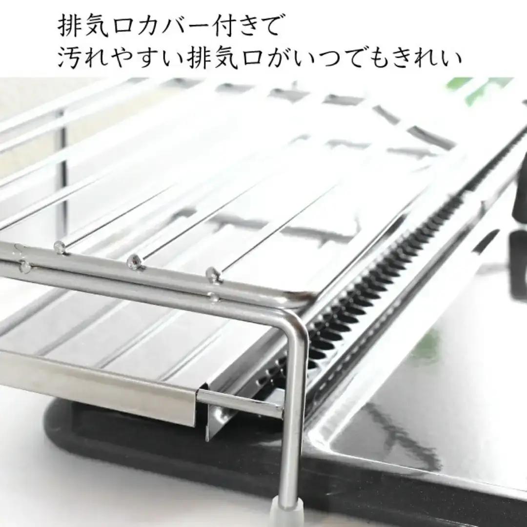排気口カバー付コンロ奥ラック65 キッチンラック 燕三条製 [川口工器]