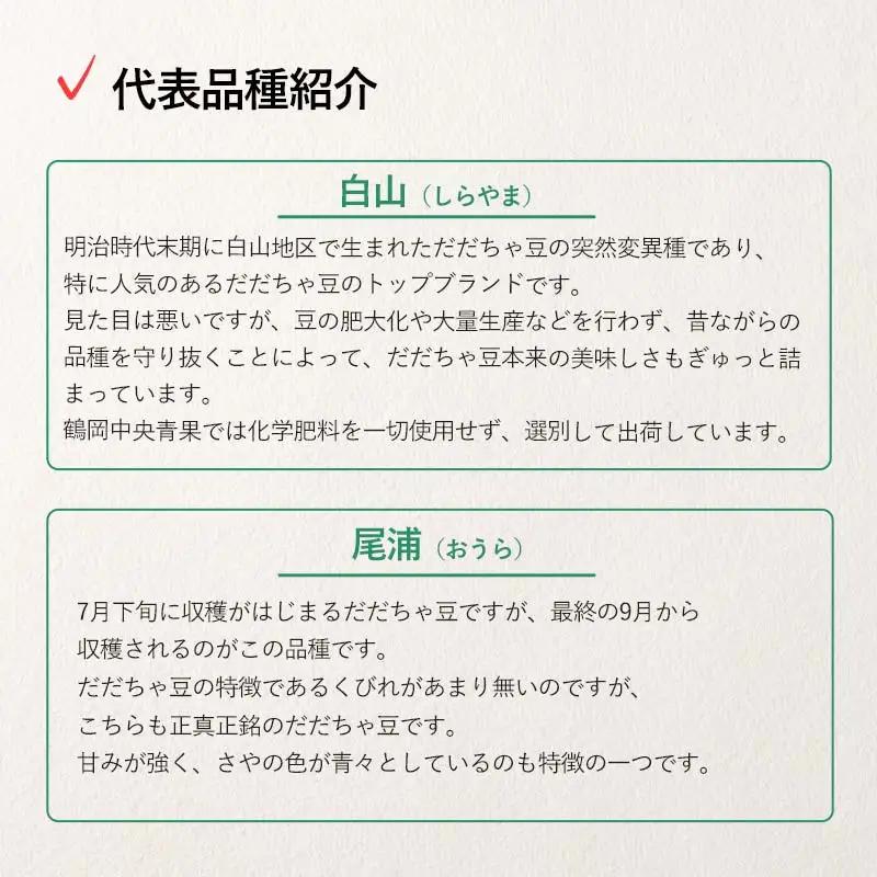 【令和8年産先行予約】 だだちゃ豆 品種おまかせ 1.5kg（500g×3袋） 山形県鶴岡市産 鶴岡中央青果　| 枝豆 えだまめ豆 豆 マメ 豆類 おつまみ つまみ 酒 ビール 1.5キロ 野菜 国産