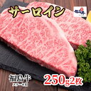 【ふるさと納税】福島県産福島牛サーロインステーキ用 500g(250g×2枚)　 牛肉 お肉 国産 国産牛 柔らかい 風味豊か まろやか ブランド おうちディナー 記念日 お祝い ジューシー 霜降り 最高部位