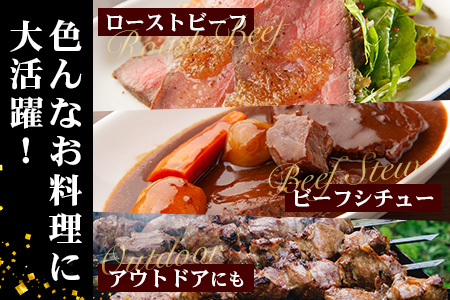 【日本三大秘境の黒毛和牛】宮崎県産 椎葉牛 赤身ももブロック 500g A5等級指定［宮崎 椎葉 国産 国産牛 黒毛和牛 和牛 牛 牛肉 赤身 にく おにく 肉 お肉 500g a5 A5 牛ももブロ