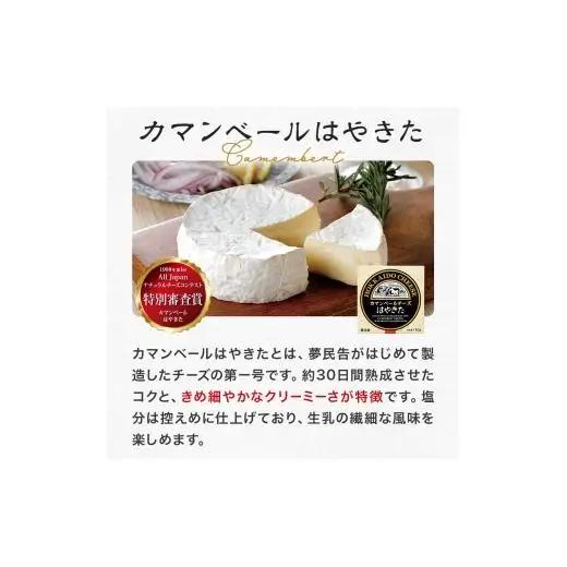 はやきたチーズ詰合せセット  <ナチュラルチーズコンテスト受賞! 夢民舎ブランド> （カマンベール・クリーム・ブルー）【1000073】