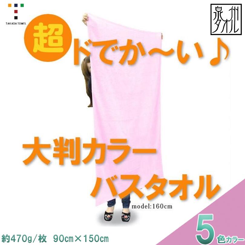 【ふるさと納税】超ドでか～い♪大判カラ－バスタオル5色5枚セット（TK388/1500匁）（046_5009）