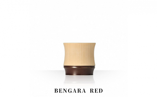 Guinomi Sake Cup　BAMBOO KISEN（SHORT series）　BENGARA RED [№5616-7012]0034