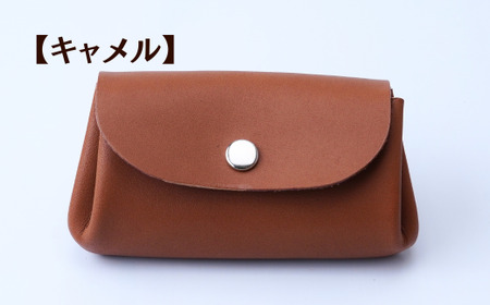 マルチケース 【キャメル】 UNISOLE ｜ 革小物 革 学生ブランド 手づくり おしゃれ 小物 革製品 プレゼント 贈り物 草加レザー 草加 獨協大学 大学生 草加市 埼玉県