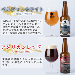 A5-014 KAKUIDA BREWERY 飲み比べセットD(計6本)【福山黒酢】霧島市 ビール クラフトビール ご当地ビール 地ビール お酒 かくいだ 桷志田 熟成スタウト アメリカンレッド ベル