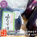 【ふるさと納税】北野農園　泉州水なす丸漬塩味2個＋生水なす2個