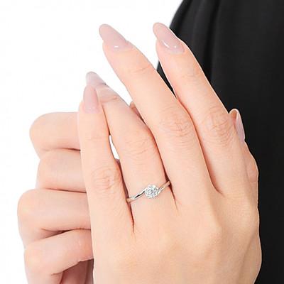 ふるさと納税 笛吹市 PT950ハードプラチナ　ダイヤ0.18CT　リング R3715DI-P2　#13 |  | 03