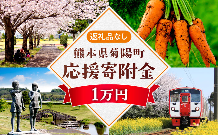 【応援寄附金】熊本県菊陽町 1口 1万円 返礼品なしのご寄附　【菊陽町】 [BHZZ003]