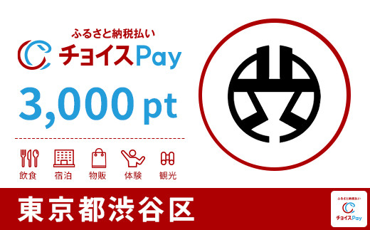 
            渋谷区チョイスPay 3,000pt【会員限定のお礼の品】
          