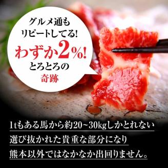 【利他フーズ】熊本肥育 熊本馬刺しの真骨頂「大トロ」と定番セット詰め合わせ 馬刺し 霜降り 赤身 たてがみ 馬肉 セット 食べ比べ 700g 醤油 熊本