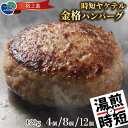 【ふるさと納税】格之進 ヤケテル 金格 ハンバーグ 120g× 4個 8個 12個 高級 国産 肉 牛肉 豚肉 白金豚 ふるさと納税 ギフト 冷凍 お弁当 個包装 惣菜 小分け 簡単調理 時短 贈り物 人気 湯煎 プレゼント 送料無料 岩手県 一関市