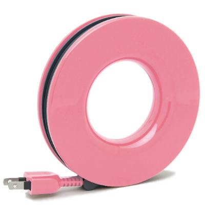 ふるさと納税 瑞穂市 PLUGO　プラゴ　ドーナツ型　家庭用コードリール　(ピンク)MOPL-PI　3個セット