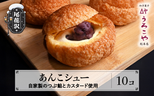 お菓子 シュークリーム スイーツ 洋菓子 あんこシュー 10個入 us-swasx10