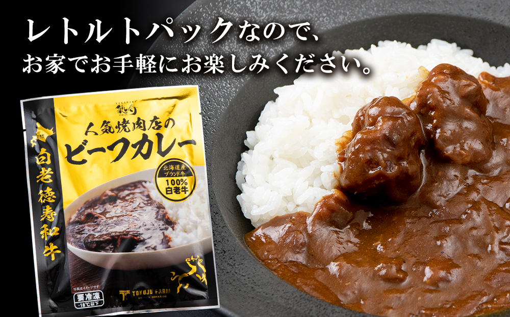 定期便 3カ月 和牛 ビーフカレー 6個セット＜徳寿＞ 200ｇ×6袋 BJ041_イメージ2