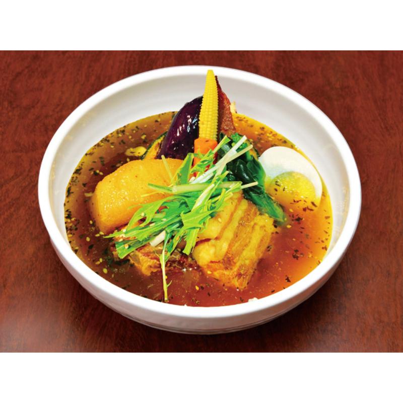 【ふるさと納税】ミシュラン東京ビブグルマン掲載のこってり【黒スープ】角煮スープカレー2人前 東京都 江東区 カレー セット 野菜 簡単調理 便利 レンジ 湯煎 食品 お取り寄せ グルメ 送料無料