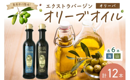 EXオリーブオイル オリーバ 海・山 2種12本セット【026C-001】