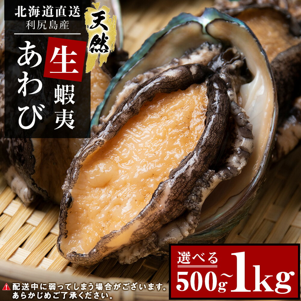 【ふるさと納税】 あわび 北海道 利尻島産 直送！天然 生えぞあわび 選べる500g～1kg 鮑 海鮮 冷蔵 お刺身 魚介 お祝い【福士水産】北海道ふるさと納税 利尻富士町 ふるさと納税 北海道産アワビ 産地直送 美味しさに 訳あり 蝦夷あわび