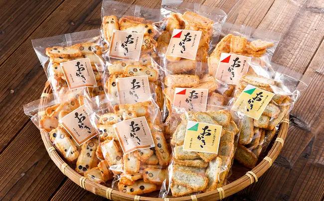 おかき 西田製菓 無選別おかき詰合せ1.2ｋｇ / 無選別黒大豆おかき120ｇ×5袋・無選別海老おかき120ｇ×3袋・無選別青のりおかき120ｇ×2袋 / 米菓 お菓子 お茶菓子 国産 豆おかき 海老