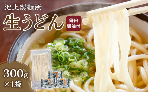 
本家　池上製麺所　生うどん（鎌田醤油付）1袋（3人前）
