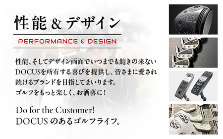 ゴルフクラブ DOCUS×Let's Play Thro限定コラボパター スチールシャフト装着モデル ｜ ゴルフ DOCUS クラブ パター golf ゴルフ用品 スポーツ スポーツ用品 パター シャ
