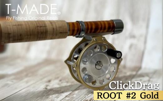 T-MADE ROOT#2 リール ゴールド 釣り リール フィッシング 渓流釣り