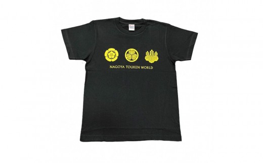 
            オリジナル【三英傑家紋Tシャツ】ブラック　／名古屋刀剣博物館
          