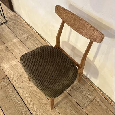 ふるさと納税 富田林市 Cordial Dining Chair ブラウンフレーム コーデュロイ オリーブ【SWOF】 |  | 01