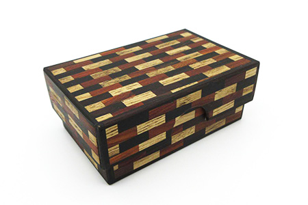 小物入れ「B」名刺・アクセサリー・印鑑　KT-6-2  徳島 那賀 木 木材 寄せ木 木製 木製品 小物 アクセサリー ジュエリー 収納 小物入れ 小物収納 小物ケース 収納ケース 収納ボックス アク