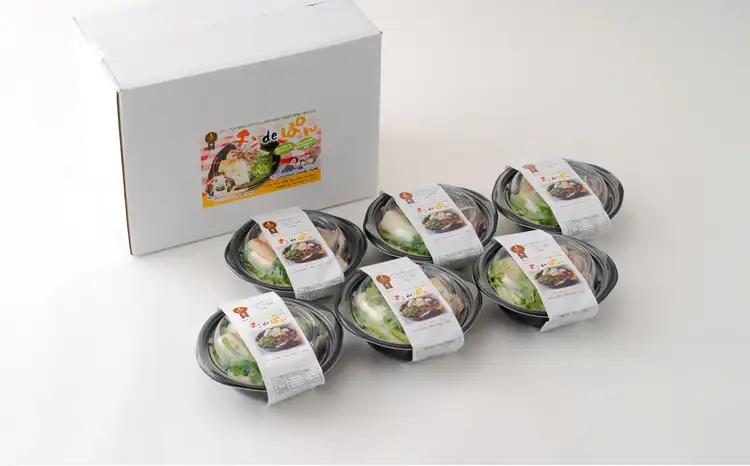 きりたんぽ鍋チンｄｅぽん(6コ入り) 【配送指定不可】　【105P1513】【白沢通園センター】
