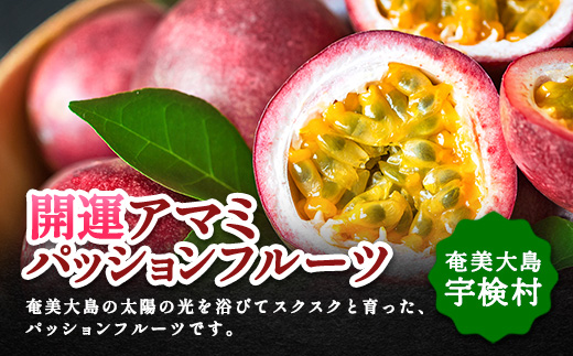 開運 パッションフルーツ 贈答用 (サイズ混合 1kg) 【2025年6月中旬～順次発送】鹿児島県産 国産 奄美大島 宇検村 果物 フルーツ リリコイ 果物時計草 南国 品種 産地直送 農家直送 デザ