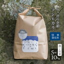 【ふるさと納税】 米 令和6年度米 白米 選べる 容量 10kg 5kg 1袋 2袋 コシヒカリ 特別栽培米 八ヶ岳の余韻 八ヶ岳南麓 小淵沢 山梨県 北杜市 送料無料