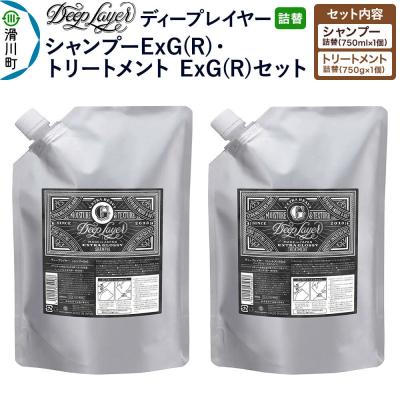 ふるさと納税 滑川町 ディープレイヤー ExG 詰替 シャンプー・トリートメント|19_sss-410101