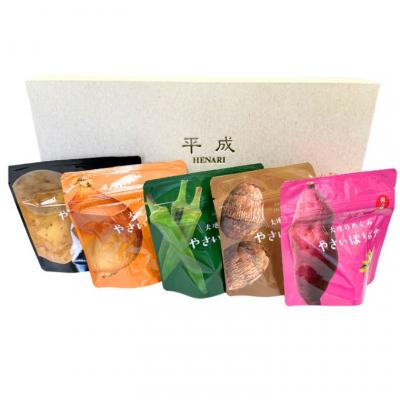 ふるさと納税 関市 国産野菜を使った野菜のお菓子 詰合せ やさいぽりぽりセット 5種　箱入り |  | 01