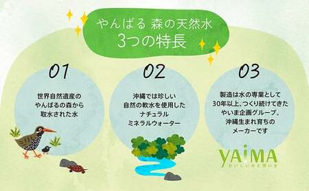 定期便12回 東村の軟水【やんばる 森の天然水】　500ml×24本