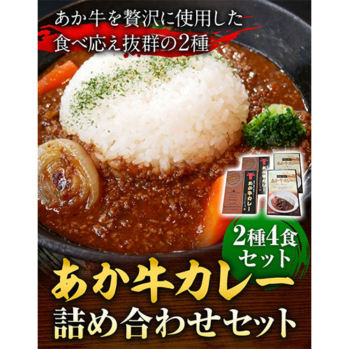 あか牛 カレー 詰め合わせ セット 2種 4食 セット あかうし 三協畜産 《60日以内に出荷予定(土日祝除く)》---sms_skakrt_23_60d_18000_4set---