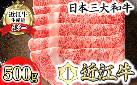 近江牛 [選] しゃぶしゃぶ 500g カネ吉山本 【Y091W1】【 近江牛 】 牛肉