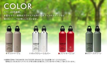 【MW-TAKAMORI OUTDOOR BRAND-】×【REVOMAX】レボマックス 32oz （950ml） ロゴブラック ワンタッチ ステンレス ボトル 水筒 タンブラー マグボトル 真空断熱