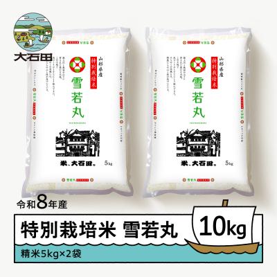 ふるさと納税 大石田町 【2026年12月下旬発送】 新米 米 雪若丸 10kg 精米 令和8年産 特別栽培米