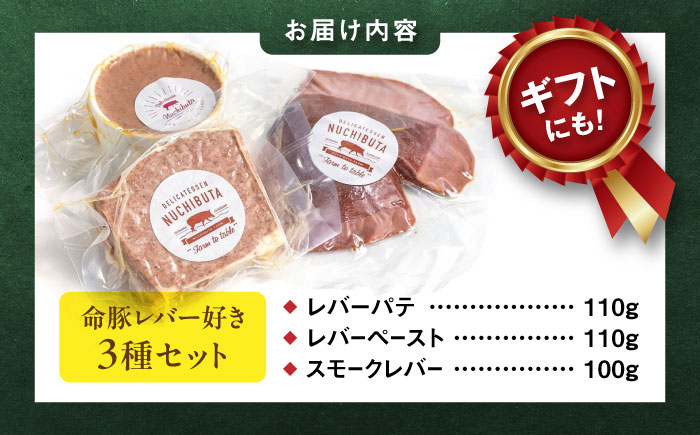 『命豚レバー好きセット』 豚肉 レバーパテ レバーペースト スモークレバー おつまみ 詰め合わせ お取り寄せ 国産 ギフト 冷凍 沖縄市 / DELICATESSEN NUCHIBUTA [BCAR0