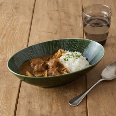 ふるさと納税 瑞浪市 【美濃焼】miyama.のカレーとパスタのうつわ(クリース)2個セット　織部 |  | 02