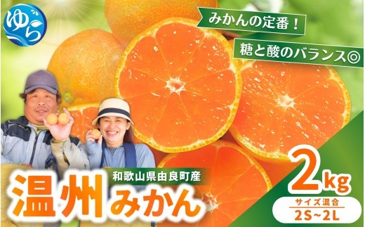 
                  温州みかん 2kg 2S～2Lサイズ混合 11月発送【nktn004-r-2-nov】
                