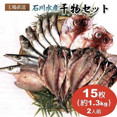 ふるさと納税 横須賀市 干物詰め合わせ 約15枚 約1.3kg 4種 2人前 セット【石川水産】〜神奈川県 横須賀市〜