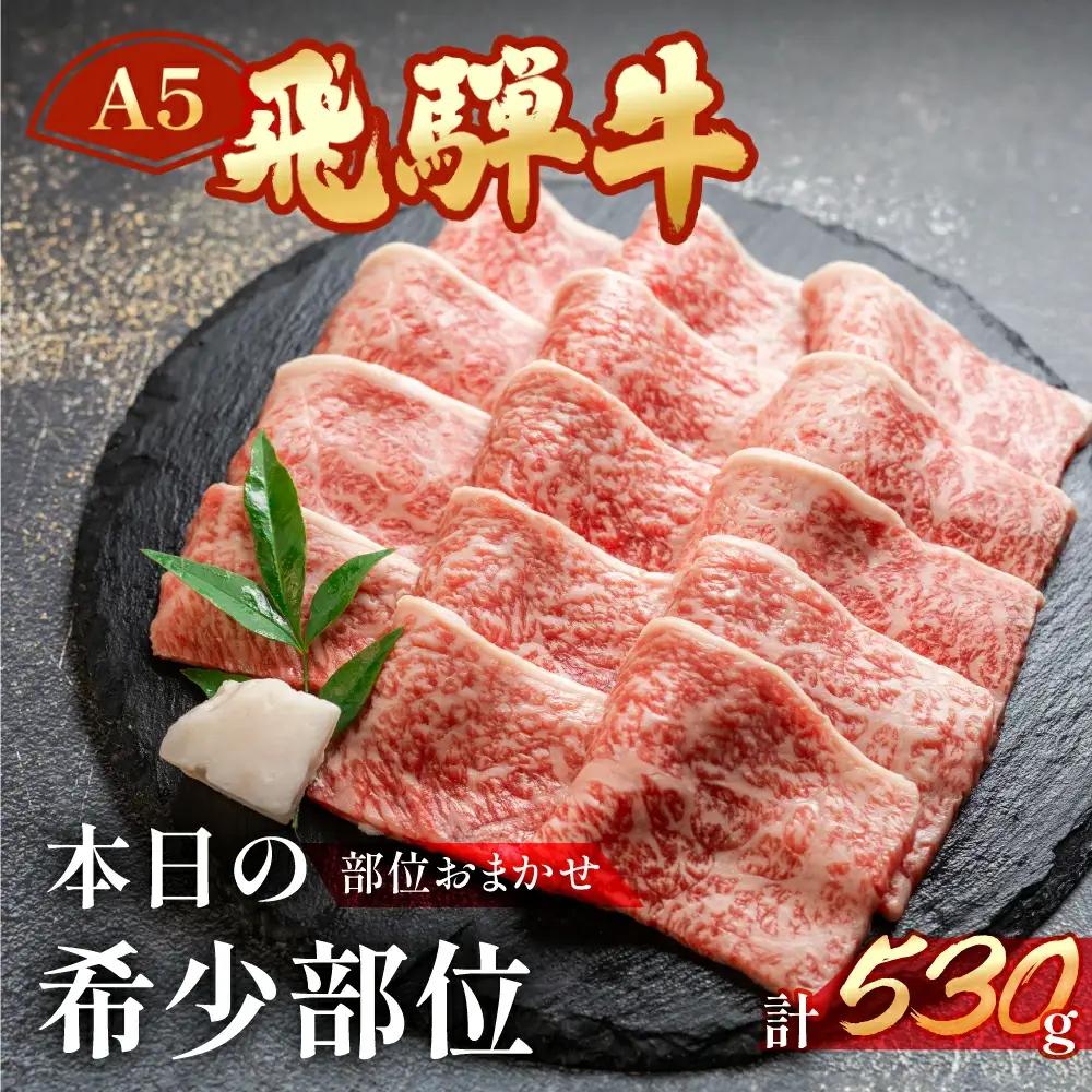 飛騨牛 希少部位 おまかせ1種 530g いちぼ みすじ ともさんかく【11-1019】